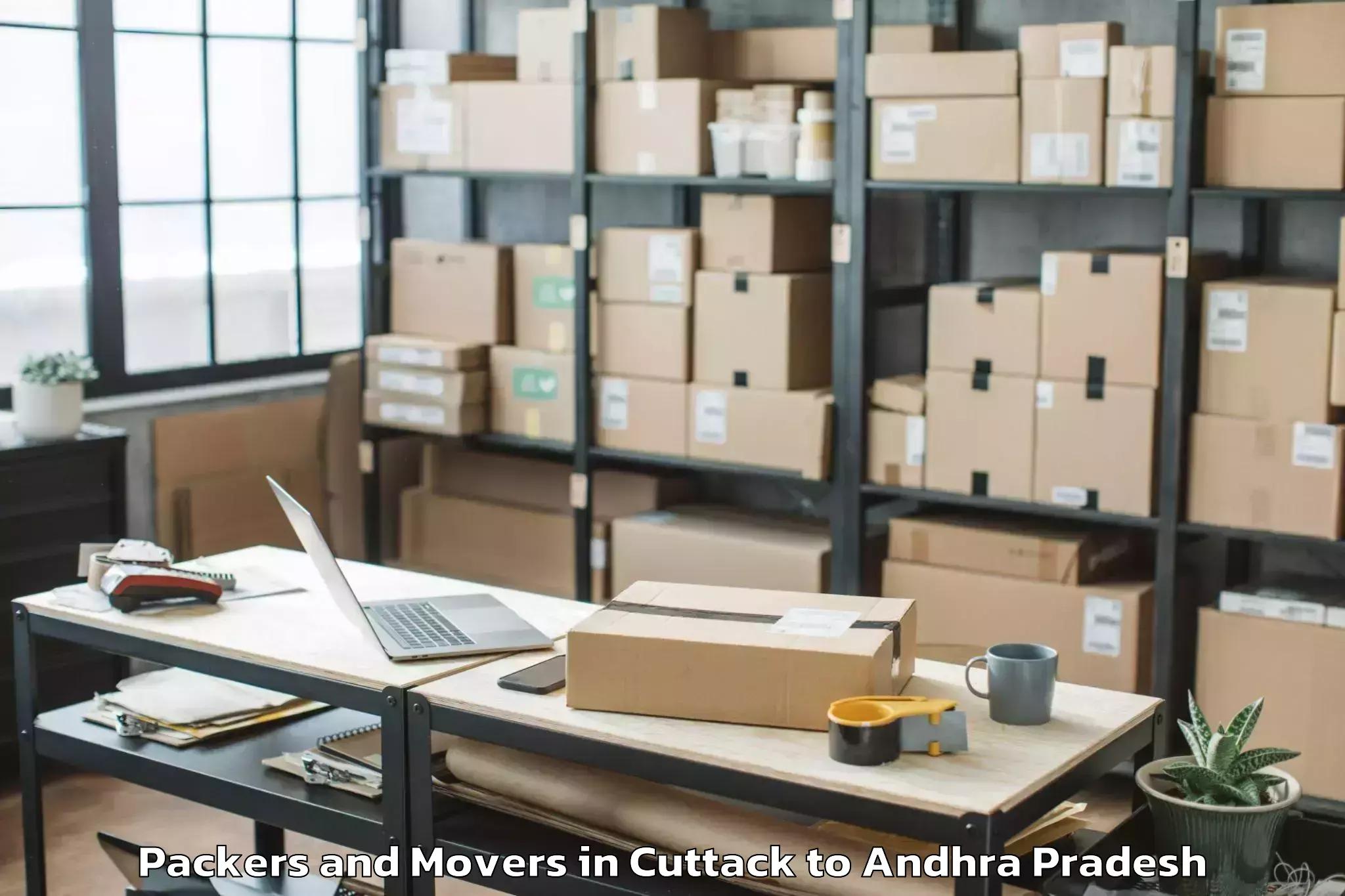 Book Your Cuttack to Guntur Packers And Movers Today